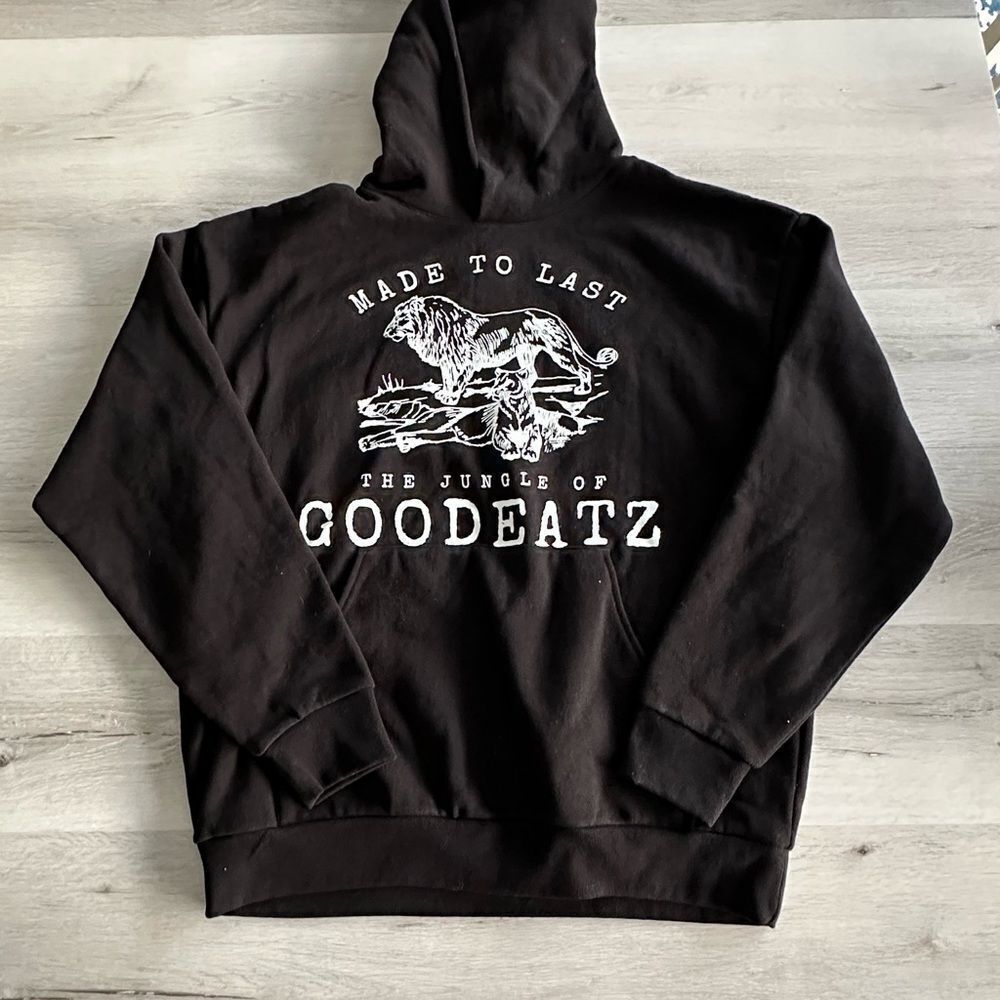 Good Eatz Made to Last Hoodie‎ Black XL NWT - Picture 3 of 4